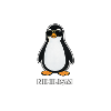 Pinguin-Nihilismus in Schwarz