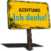 Attention I think sign