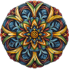 Blumenmandala Kaleidoskop