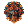 Aztec Fire Mask
