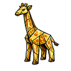 Golden Geometry Giraffe