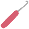 Pink Crochet Hook Art