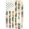 Wrestling USA Flag Camo Patriot Design
