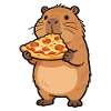 Pizza Hamster Motif