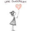 Little Sweetheart – Sweet Heart Balloon Motif