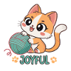 Happy Kitten and Turquoise Ball
