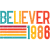 Croyez Rainbow Rétro 1986