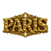 Golden Skull PARIS Ornament