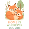 Süßes Fuchs Pärchen im Wald