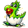 Baby Dragon with Pacifier
