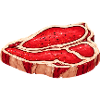 Juicy steak illustration