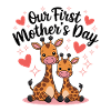 First Mother's Day Giraffe Duo