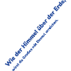 Heaven Over Earth Diagonal Text