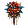 Blüten Dreamcatcher Ornament