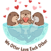 We Otter Love Each Other Pun