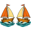 Segelboote im Meer