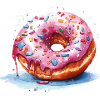 Donut with sprinkles
