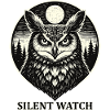 Silent Watch -  Eule im Woodcut Stil