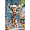 Bubble Bath Giraffe Charm