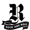Rock and Roll Tilted Text