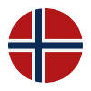 Norway round flag
