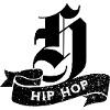 Hip-Hop-Typografie auf Schwarz