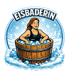 Eisbaderin im Eisbad