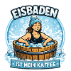 Eisbad Kaffee Humor Illustration