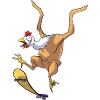Skateboarding chicken