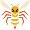 Angry Hornet – angular insect graphic