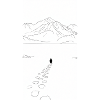 Solitary walk to the mountains