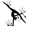 Gymnast With Clubs Rhythmic Gymnastics