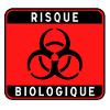 Panneau danger biologique, risque infectieux, mati