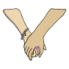 Romantic Couple Holding Hands Valentine