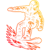 A motif just for snowboarding