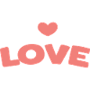 Pastel Love: Heart Lettering