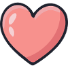 Cœur Rosé Graphique