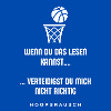 Lesen oder Verteidigen Spruch Hoopsrausch