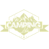 Mountain Camping Nature Panorama Badge