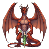 Crimson Dragon and Forest Fairy