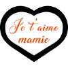 Cœur je t'aime mamie