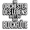 Orchester des Lebens Blockflöte Design