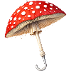 Toadstool Umbrella Fantasy Design