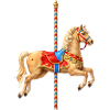 Classic Carousel Horse Illustration