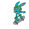 Bunny Rebel - Freestyle Riding Skateboard