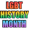LGBT History Month Gradient Text