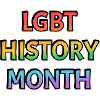 LGBT-Geschichtsmonat Regenbogentext