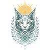 Lynx power animal - spiritual nature motif