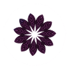 Fleur Mandala Violet foncé