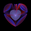 Neon Heart Ribbons